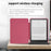 For Amazon Kindle Paperwhite (2024) Protective Case Clear Back Leather Flip Cover Support Auto Wake Sleep - Dark Rose - 2