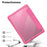 For Amazon Kindle Paperwhite (2024) Protective Case Clear Back Leather Flip Cover Support Auto Wake Sleep - Dark Rose - 5