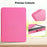 For Amazon Kindle Paperwhite (2024) Protective Case Clear Back Leather Flip Cover Support Auto Wake Sleep - Dark Rose - 6
