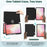 For Samsung Galaxy Tab S11 Folding Stand Leather Case Magnetic Detachable Tablet Cover with Auto Wake / Sleep - Black - 3