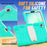 For Samsung Galaxy Tab A11 Kickstand Case PC + Silicone Anti-Drop Tablet Cover - Mint Green - 6