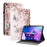 For Lenovo Tab M10 (Gen 3) Leather Case Pattern Printed Stand Tablet Cover with Card Slots - Pink Butterfly - 1