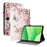 For OnePlus Pad Lite  /  Oppo Pad SE Leather Case Pattern Printed Stand Tablet Cover with Card Slots - Pink Butterfly - 1