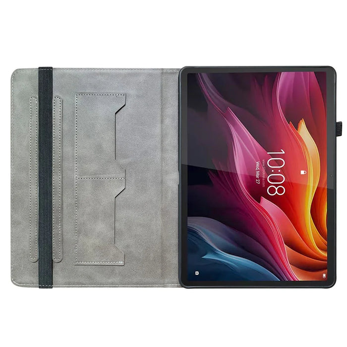 Leather Case For Lenovo Idea Tab / Tab K11 Gen 2 / Xiaoxin Pad 11 2025 Pattern Printed Stand Tablet Cover with Card Slots - Pink Butterfly - 3