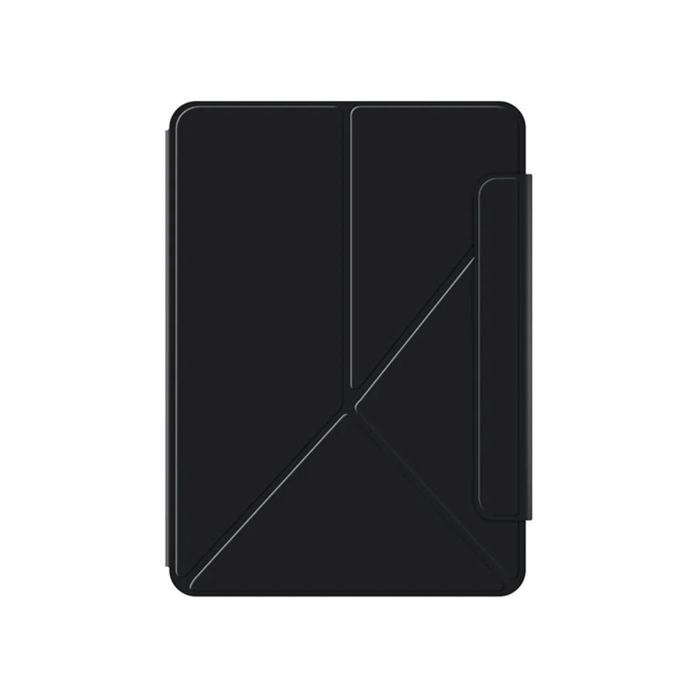For iPad Air 11 (2026) / (2025) / (2024) Leather Case Origami Stand Magnetic Tablet Cover - Black - 7