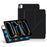 For iPad Pro 13 (2025) / (2024) Leather Case Origami Stand Magnetic Tablet Cover - Black - 1