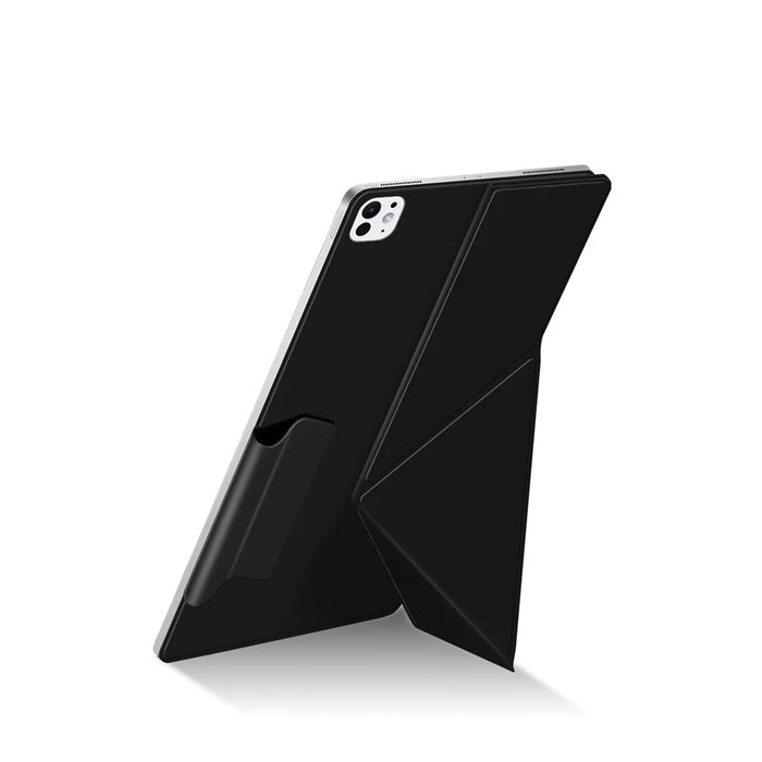 For iPad Pro 13 (2025) / (2024) Leather Case Origami Stand Magnetic Tablet Cover - Black - 6