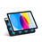 For iPad (2025) / iPad 10.9 (2022) Leather Case Origami Stand Magnetic Tablet Cover - Black - 2