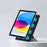 For iPad (2025) / iPad 10.9 (2022) Leather Case Origami Stand Magnetic Tablet Cover - Black - 6