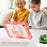 For Samsung Galaxy Tab A11 / A9 Case Camo Printing PC + Silicone Tablet Cover with PET Film / Shoulder Strap - Pink - 3