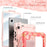 For Samsung Galaxy Tab A11 / A9 Case Camo Printing PC + Silicone Tablet Cover with PET Film / Shoulder Strap - Pink - 6