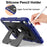 For iPad (2025) / iPad 10.9 (2022) Case Kickstand Silicone + PC Tablet Cover - Navy Blue - 3