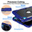 For iPad (2025) / iPad 10.9 (2022) Case Kickstand Silicone + PC Tablet Cover - Navy Blue - 4
