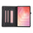 For Samsung Galaxy Tab S11 Case Foldable Stand Leather Tablet Cover with Handheld Wristband - Pink - 2