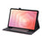For Samsung Galaxy Tab S11 Case Foldable Stand Leather Tablet Cover with Handheld Wristband - Pink - 3