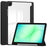 For Samsung Galaxy Tab A11+ Case Auto Sleep  /  Wake Clear Acrylic TPU Leather Tablet Cover with Pen Slot - Black - 1