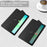 For Samsung Galaxy Tab A11+ Case Auto Sleep  /  Wake Clear Acrylic TPU Leather Tablet Cover with Pen Slot - Black - 2