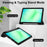 For Samsung Galaxy Tab A11+ Case Auto Sleep  /  Wake Clear Acrylic TPU Leather Tablet Cover with Pen Slot - Black - 3