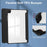 For Samsung Galaxy Tab A11+ Case Auto Sleep  /  Wake Clear Acrylic TPU Leather Tablet Cover with Pen Slot - Black - 5