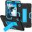 For Lenovo Tab K9 Case Robot Style Silicone + PC Tablet Cover with Kickstand - Black  /  Blue - 1