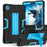 For Lenovo Tab K9 Case Robot Style Silicone + PC Tablet Cover with Kickstand - Black  /  Blue - 2