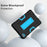 For Lenovo Tab K9 Case Robot Style Silicone + PC Tablet Cover with Kickstand - Black  /  Blue - 7