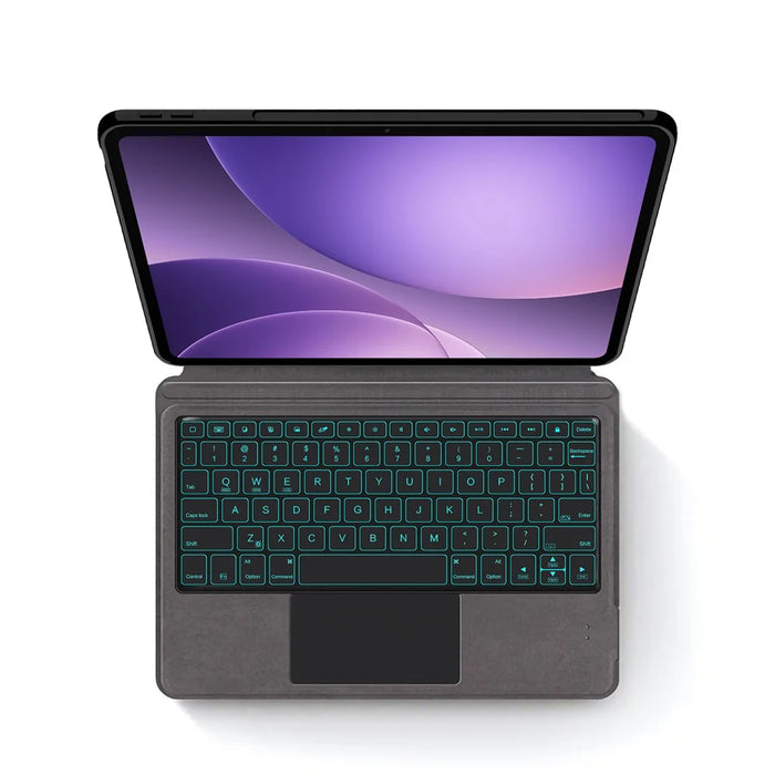 For Oppo Pad 5 Leather Case + Touchpad Bluetooth-Compatible Keyboard (without Backlit) - 3