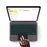 For Oppo Pad 5 Leather Case + Touchpad Bluetooth-Compatible Keyboard (without Backlit) - 5