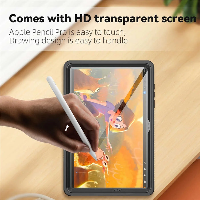 For Samsung Galaxy Tab A11+ IP68 Waterproof Case TPU PC PET Shockproof Tablet Cover - 6