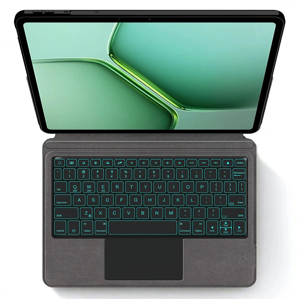 For vivo Pad5e Leather Case + Touchpad Bluetooth-Compatible Keyboard (without Backlit) - 2
