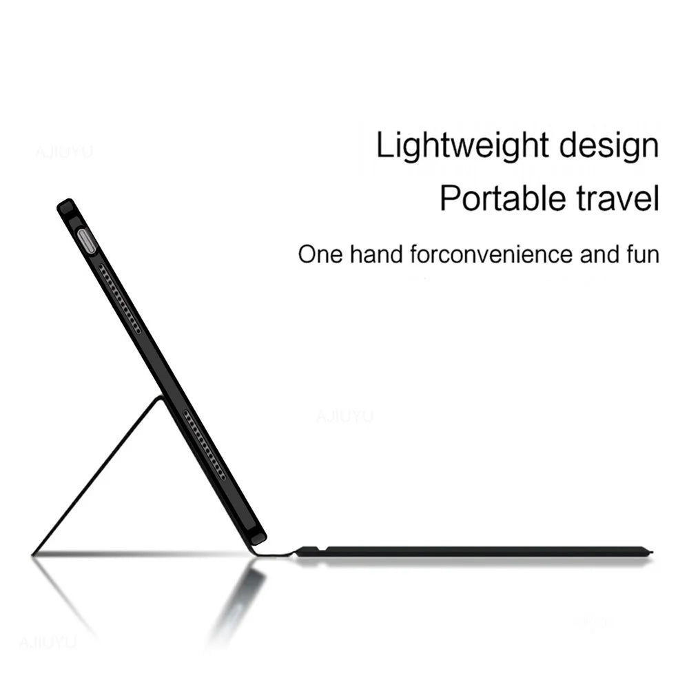 For vivo Pad5e Leather Case + Touchpad Bluetooth-Compatible Keyboard (without Backlit) - 4