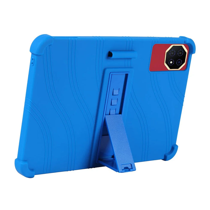 Tablet Case For Doogee Tab G6 Max  /  Teclast T65 Plus  /  T65 Adjustable Kickstand Silicone Tablet Protective Cover - Dark Blue - 2