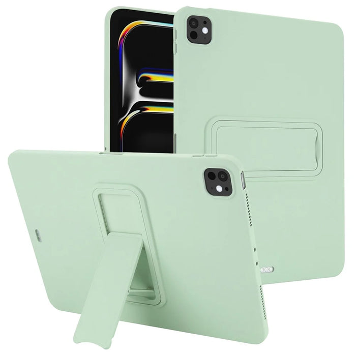 Tablet Case For iPad Pro 12.9-inch (2018)  /  12.9 (2020)  /  12.9 (2021)  /  12.9 (2022) TPU + PC Skin-Friendly Kickstand Tablet Cover - Mint Green - 1