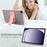 For Samsung Galaxy Tab A11+ Case with Kickstand TPU + PC Skin-Touch Tablet Cover - Pink - 6