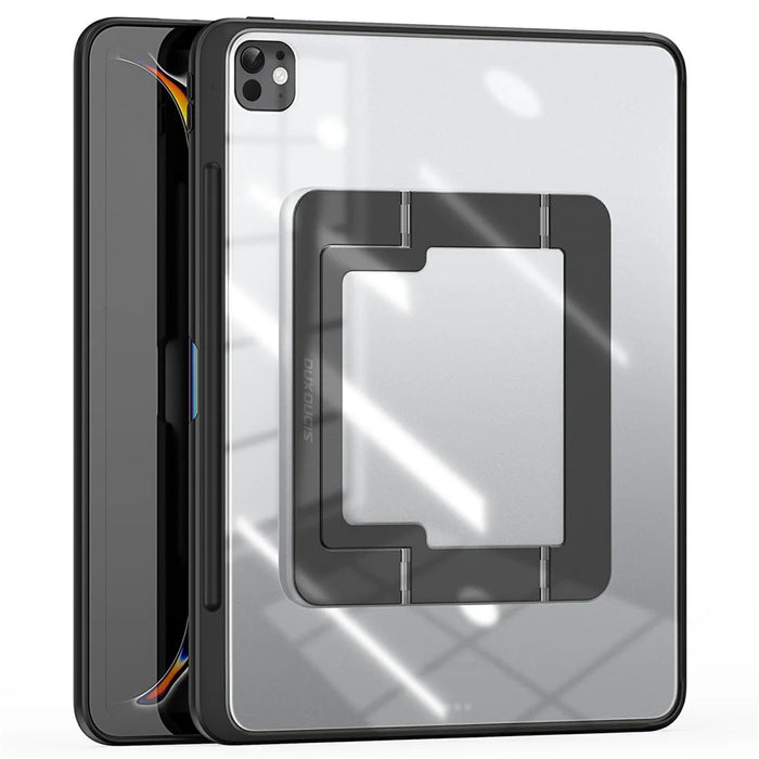 DUX DUCIS Axis Series For iPad Pro 13 (2025)  /  (2024) Tablet Case with Kickstand PC + TPU Shockproof Protective Cover - Black - 1