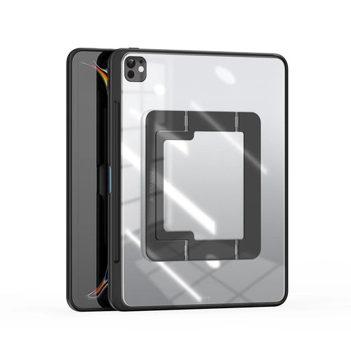 DUX DUCIS For iPad Pro 11 (2025) / iPad Pro 11 (2024) Tablet Case  Axis Series Tablet Case with Kickstand PC + TPU Shockproof Protective Cover - Black - 1