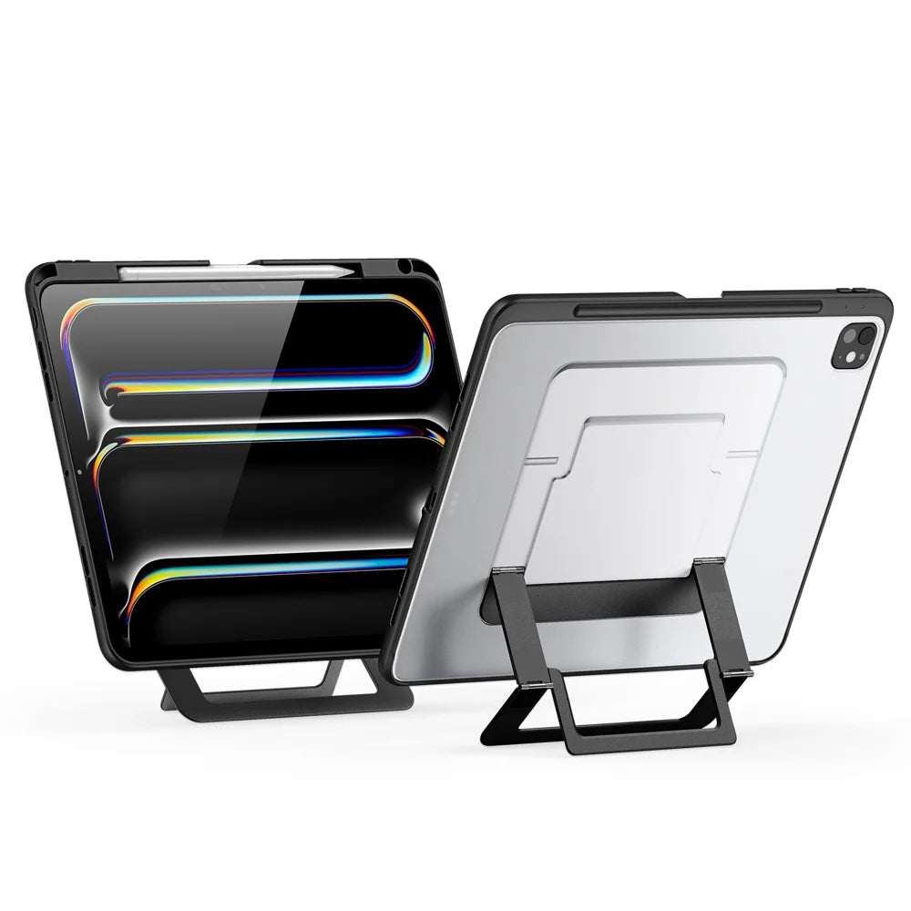 DUX DUCIS For iPad Pro 11 (2025) / iPad Pro 11 (2024) Tablet Case  Axis Series Tablet Case with Kickstand PC + TPU Shockproof Protective Cover - Black - 3