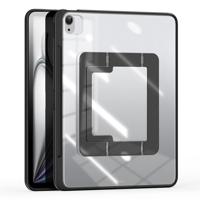 DUX DUCIS For iPad Air 13 (2026) / (2025) / (2024) Tablet Case  Axis Series Tablet Case with Kickstand PC + TPU Shockproof Protective Cover - Black - 1