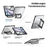 DUX DUCIS For iPad Air 13 (2026) / (2025) / (2024) Tablet Case  Axis Series Tablet Case with Kickstand PC + TPU Shockproof Protective Cover - Black - 4