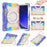 Kickstand Case for Samsung Galaxy Tab S10 Lite / S9 FE / S9 PC + Silicone Shockproof Rugged Tablet Cover - Colorful Pink - 1