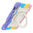 Kickstand Case for Samsung Galaxy Tab S10 Lite / S9 FE / S9 PC + Silicone Shockproof Rugged Tablet Cover - Colorful Pink - 3