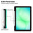 For Samsung Galaxy Tab A11+ Stand Case TPU Leather Front-Support Tablet Cover - Black - 2