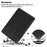 For Samsung Galaxy Tab A11+ Stand Case TPU Leather Front-Support Tablet Cover - Black - 5