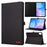For Infinix Xpad 20 Case with Stand Card Holder Cloth Texture Leather Tablet Cover - Black - 1