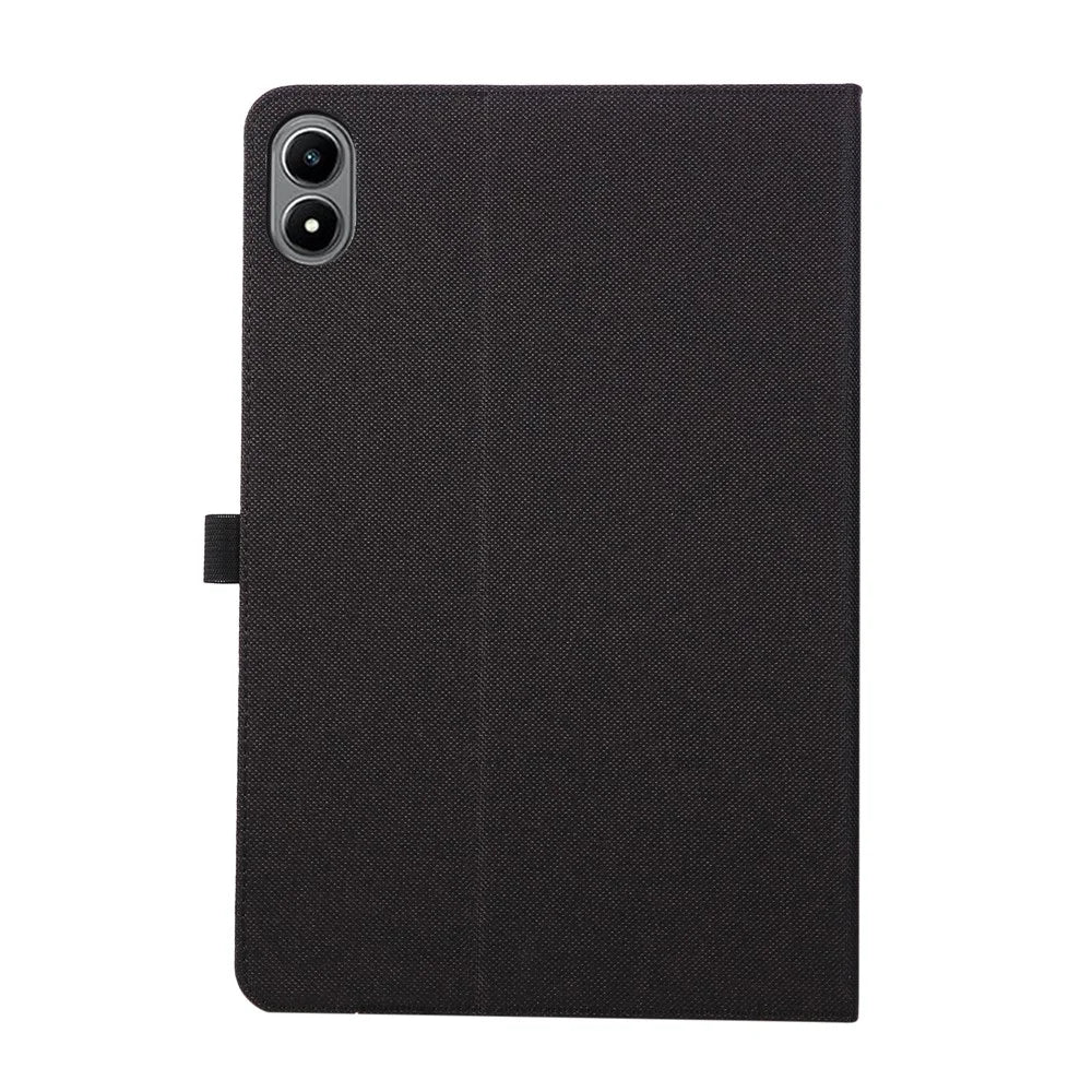 For Infinix Xpad 20 Case with Stand Card Holder Cloth Texture Leather Tablet Cover - Black - 5