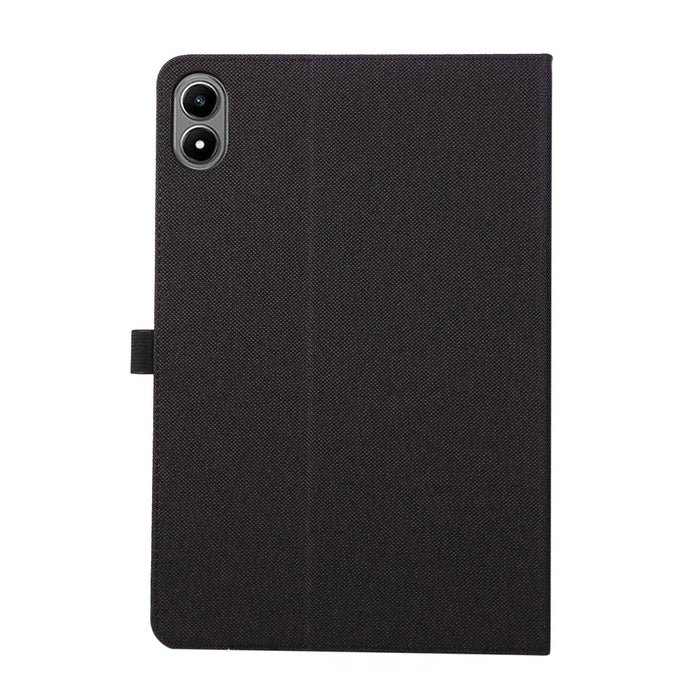 For Infinix Xpad 20 Case with Stand Card Holder Cloth Texture Leather Tablet Cover - Black - 5