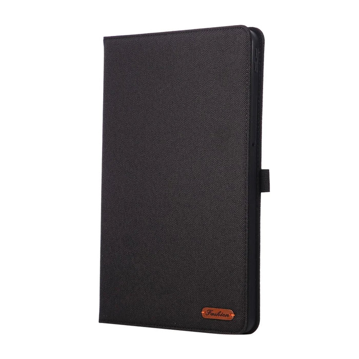 For Infinix Xpad 20 Case with Stand Card Holder Cloth Texture Leather Tablet Cover - Black - 6