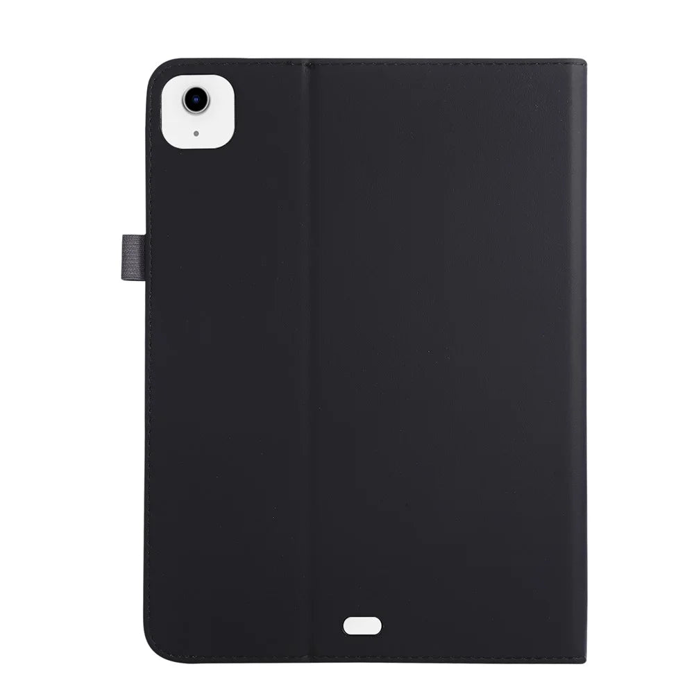 Tablet Case For iPad Air 13 (2026) / (2025) / (2024) / Pro 12.9 (2022) / (2021) / (2020) Foldable Stand Leather Cover with Handheld Wristband - Black - 7