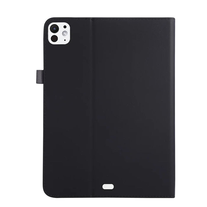 For iPad Pro 11 (2025)  /  (2024) Case Foldable Stand Leather Tablet Cover with Handheld Wristband - Black - 6