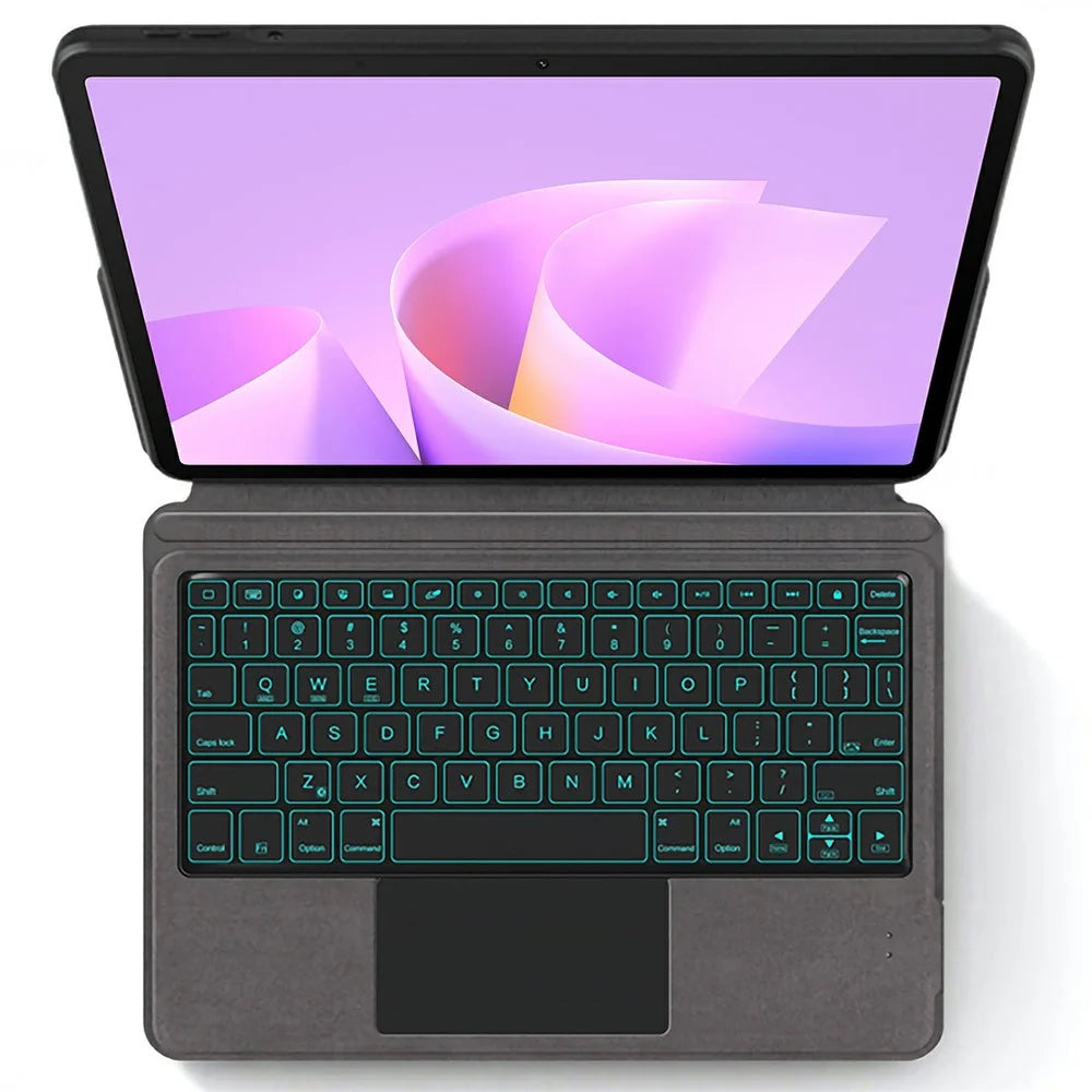 For Huawei MatePad 11.5 S (2026) / (2025) / (2024) Leather Case + Touchpad Bluetooth-Compatible Keyboard with Backlit - 2